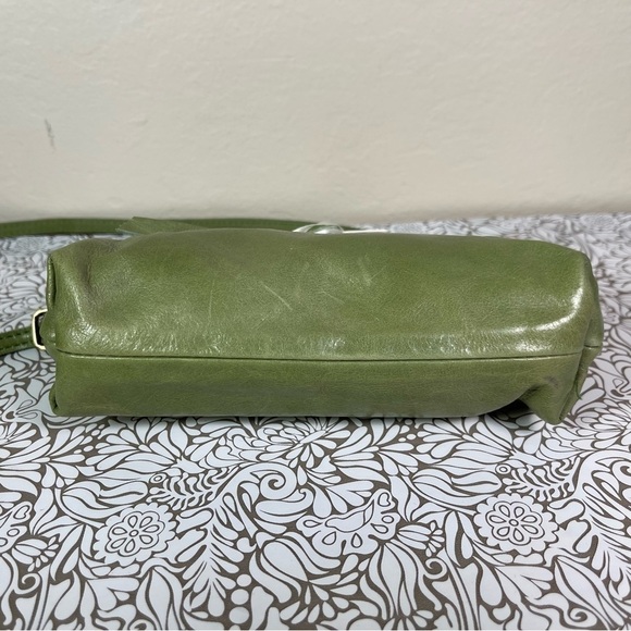 ANOKI Paris green leather kiss-lock crossbody bag - Picture 5 of 12